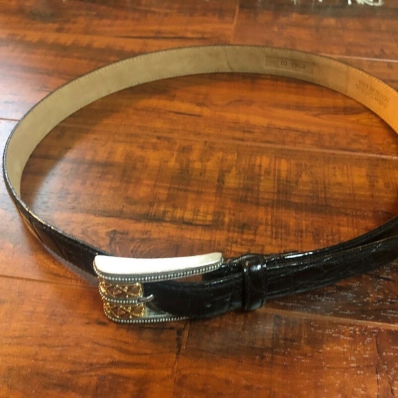 WCM NEW YORK BLACK CALFSKIN LEATHER BELT main image 5